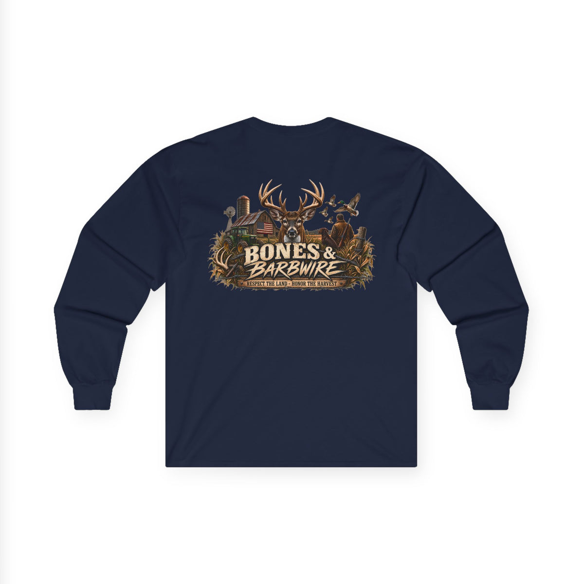 Farming Hunting  Longsleeve T-Shirt | Bones & Barbwire