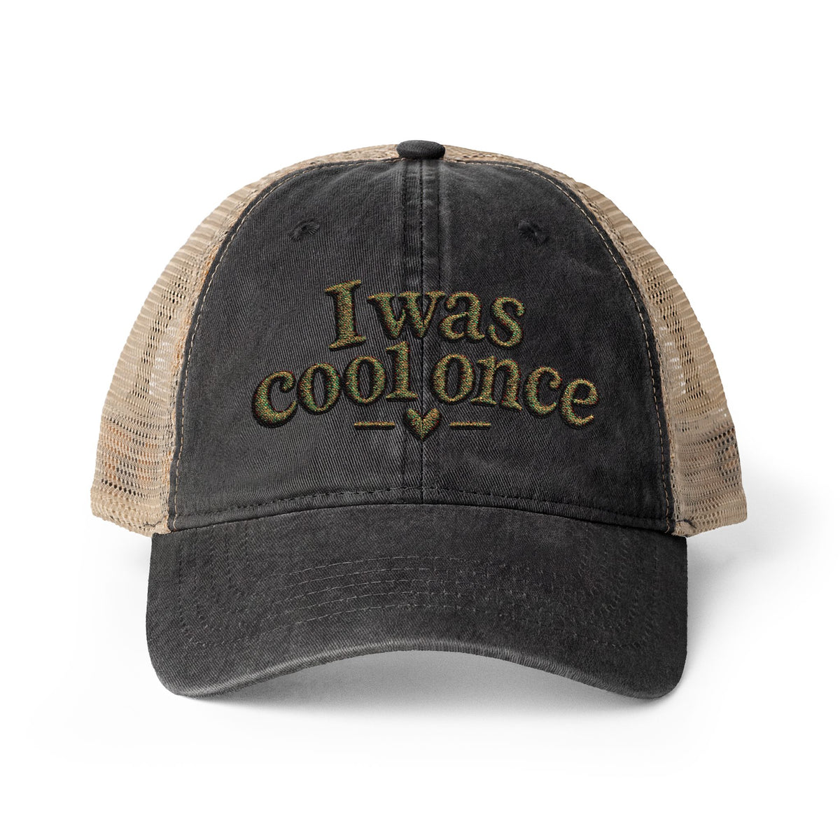 I was cool once - Women's Washed Mesh-Back Cap