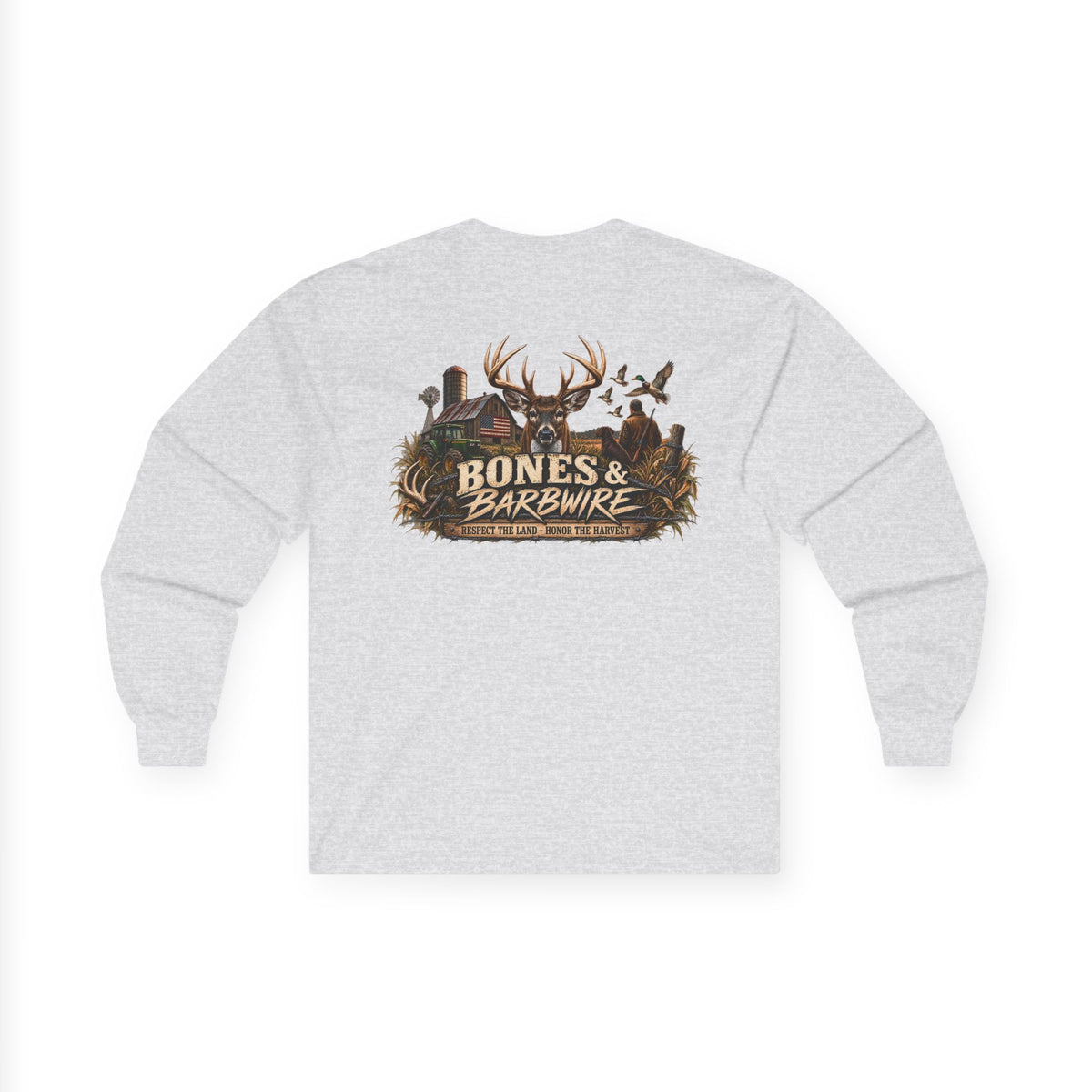 Farming Hunting  Longsleeve T-Shirt | Bones & Barbwire