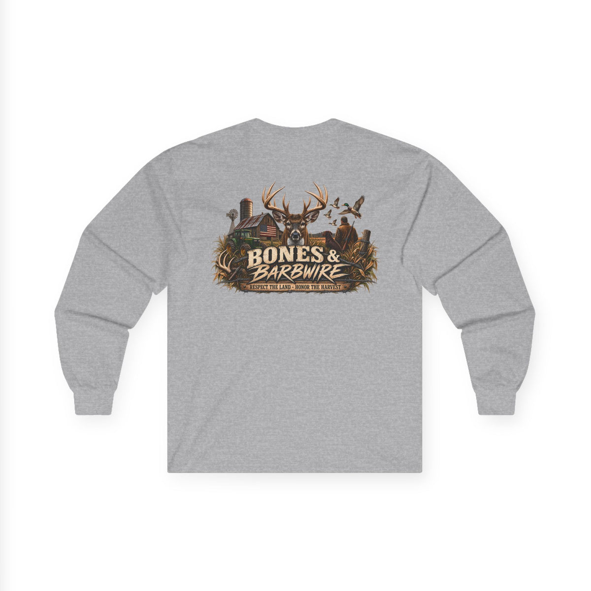 Farming Hunting  Longsleeve T-Shirt | Bones & Barbwire