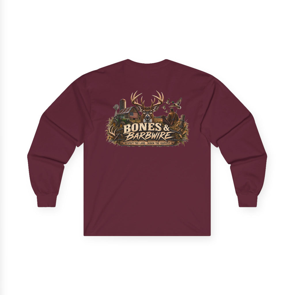 Farming Hunting  Longsleeve T-Shirt | Bones & Barbwire