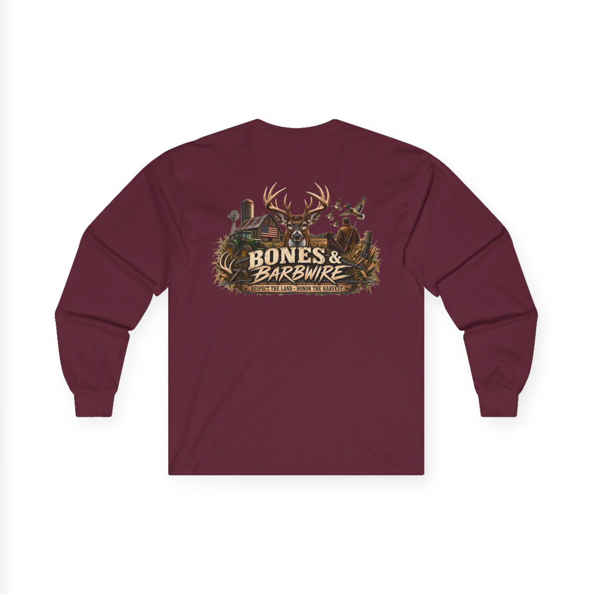 Farming Hunting  Longsleeve T-Shirt | Bones & Barbwire