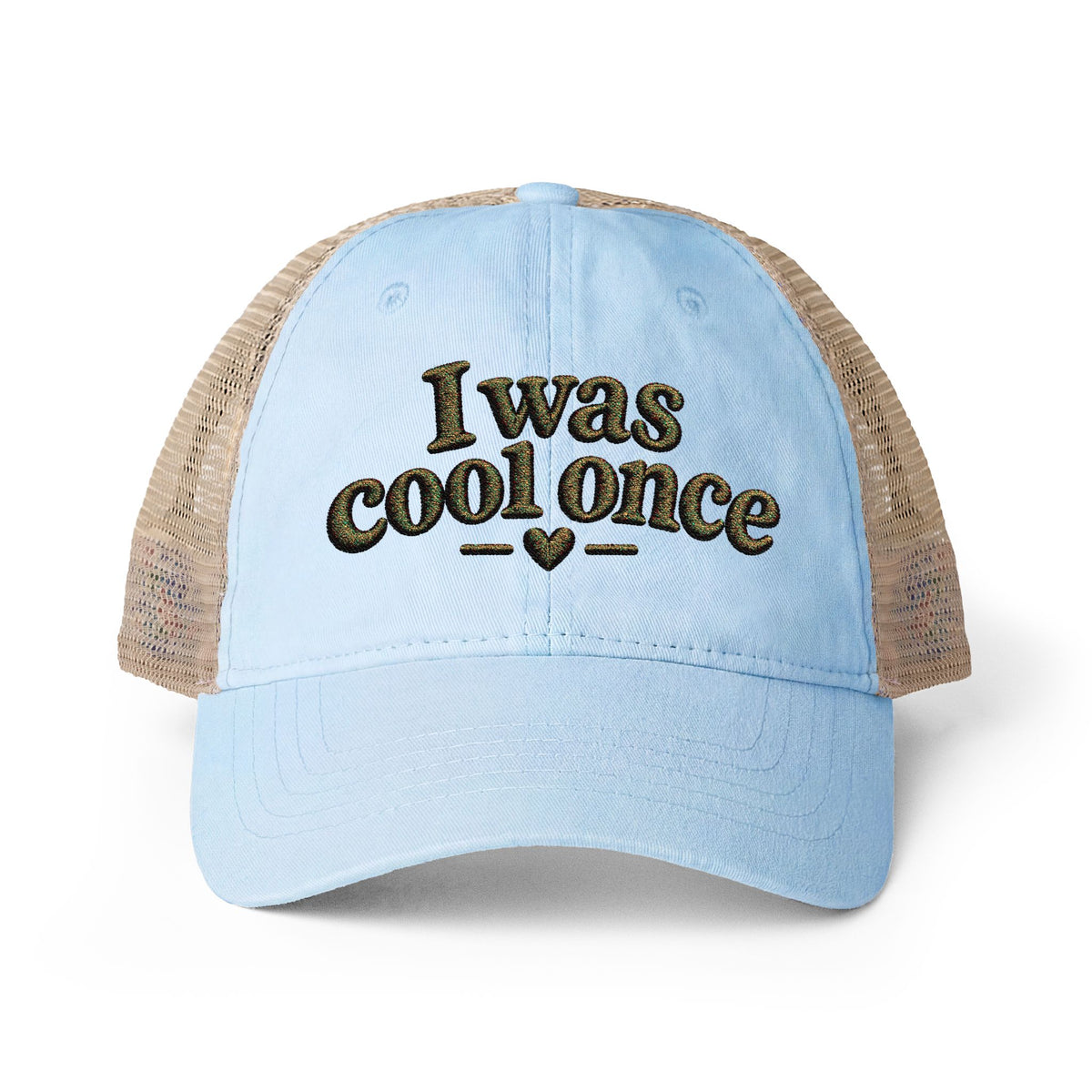 I was cool once - Women's Washed Mesh-Back Cap