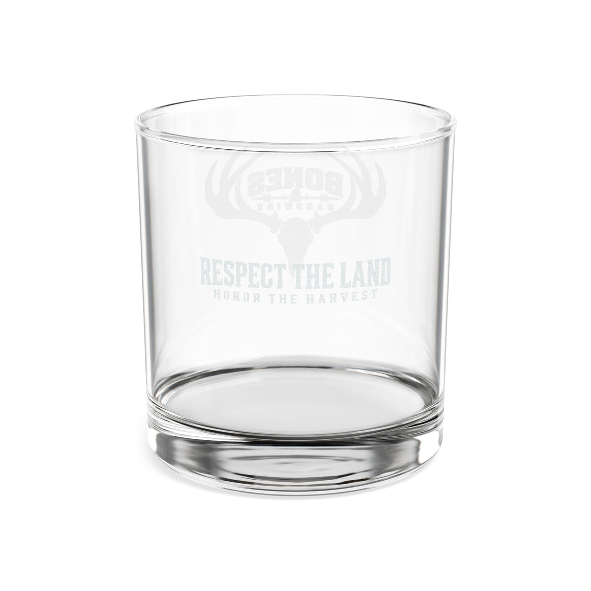 Deer Skull & Antlers Rocks Glass | Bones And Barbwire