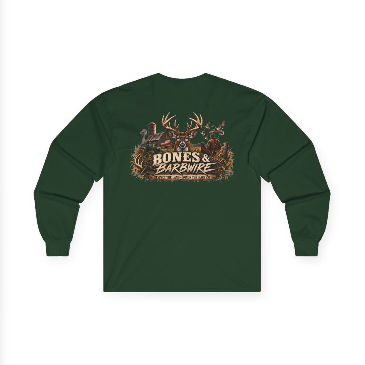 Farming Hunting  Longsleeve T-Shirt | Bones & Barbwire