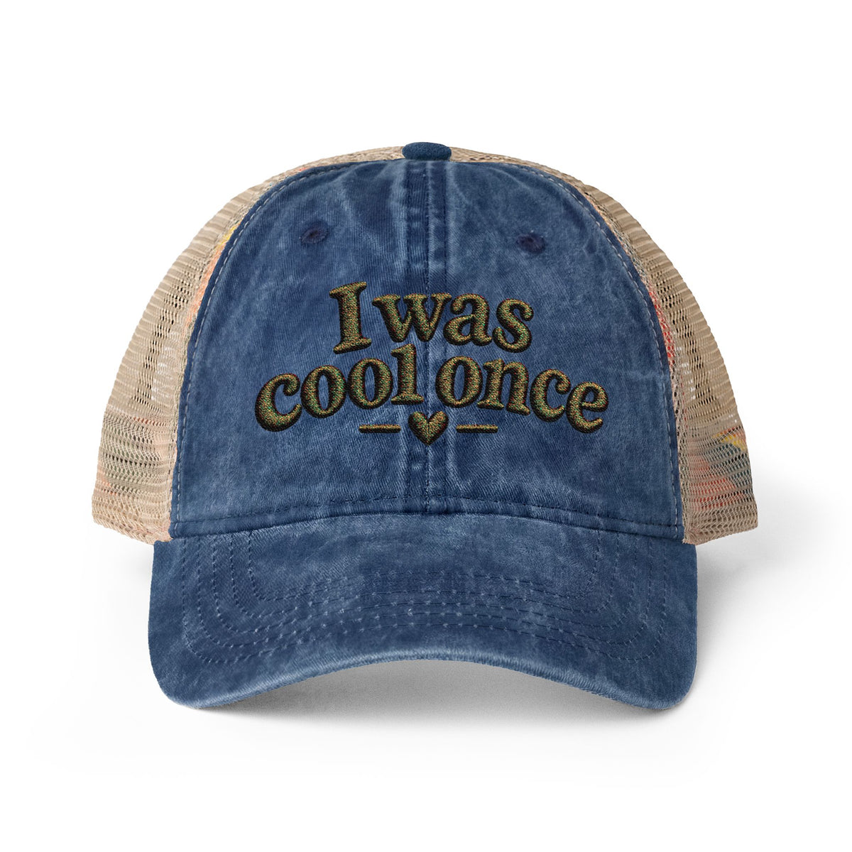 I was cool once - Women's Washed Mesh-Back Cap