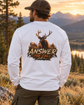 Answer the Call Elk Long Sleeve Shirt | Bones & Barbwire