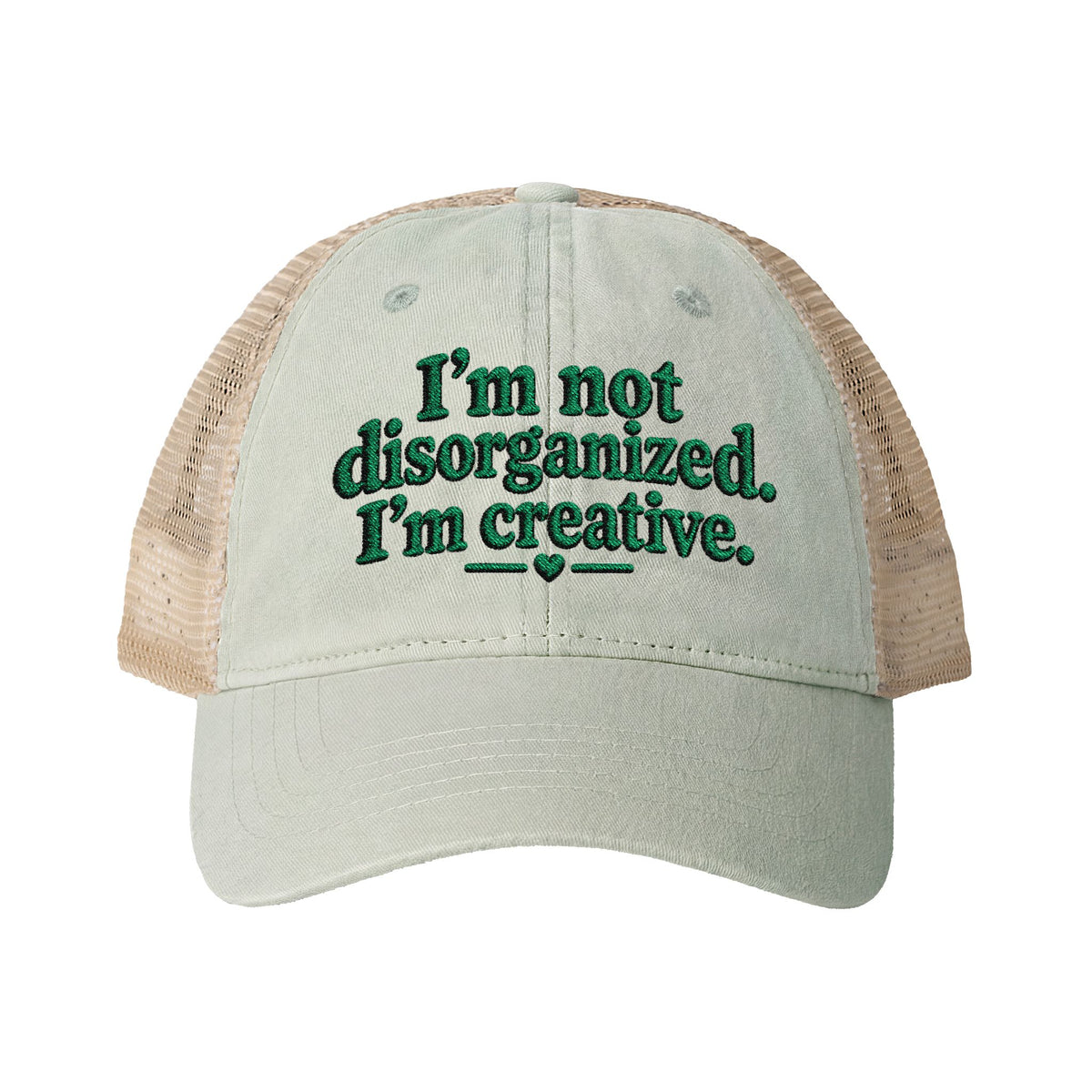 I'm not disorganized - Women's Washed Mesh-Back Cap