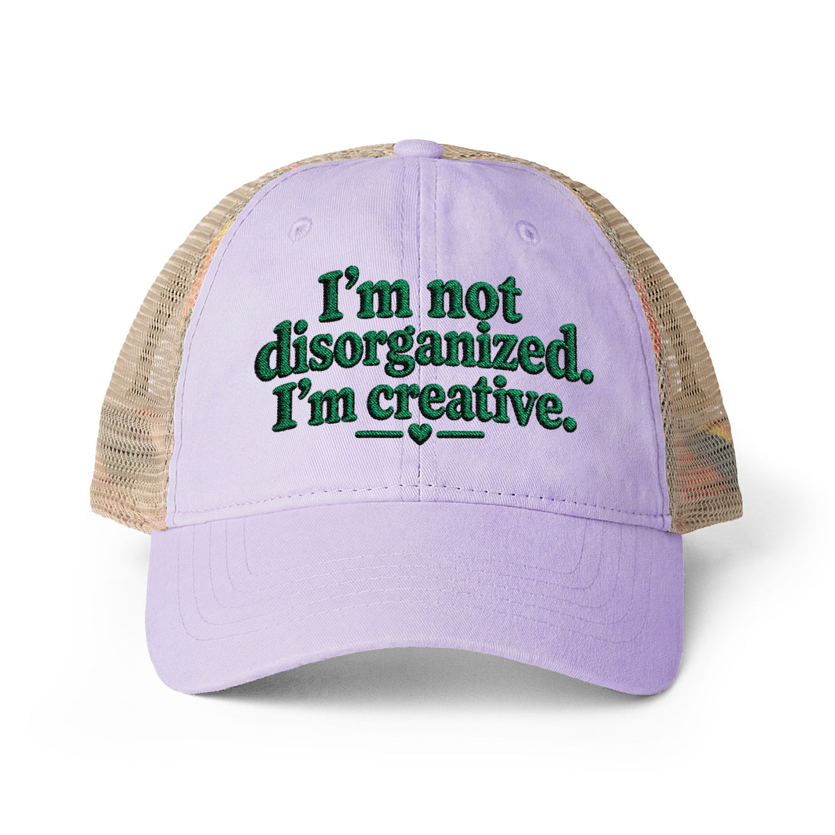 I'm not disorganized - Women's Washed Mesh-Back Cap