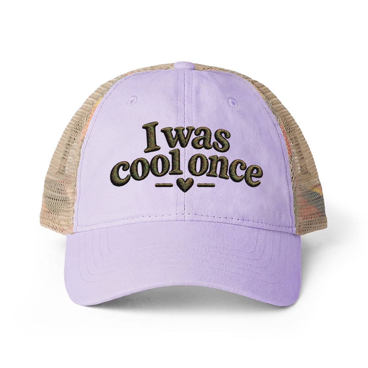I was cool once - Women's Washed Mesh-Back Cap