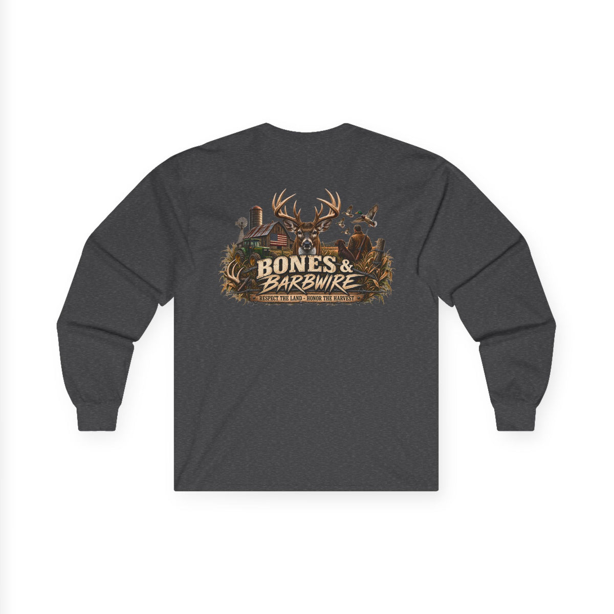 Farming Hunting  Longsleeve T-Shirt | Bones & Barbwire