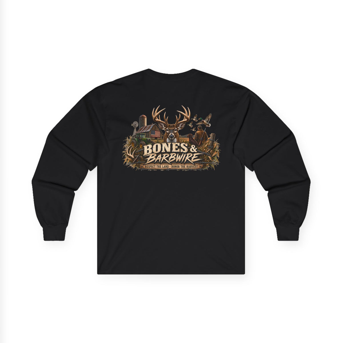 Farming Hunting  Longsleeve T-Shirt | Bones & Barbwire